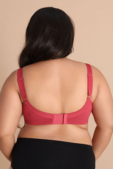 Zivame True Curv Double Layered Non Wired Full Coverage Super Support Bra - Garnet Rose — image 4